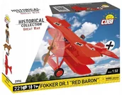 Klocki - Klocki COBI 2996 samolot FOKKER DR.I "RED BARON" 217K - miniaturka - grafika 1