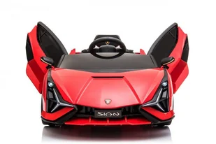 Pojazd Lamborghini SIAN Czerwony - Pojazdy elektryczne dla dzieci - miniaturka - grafika 6