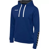 Bluzy męskie - Hummel HmlAuthentic Poly Hoodie męska bluza z kapturem niebieski niebieski (True Blue) X-L 204930-7045-XL - miniaturka - grafika 1