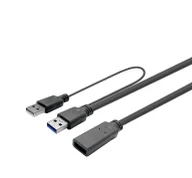 Kable USB - Vivolink PROUSB3AAF5C kabel USB 5 m USB 3.2 Gen 1 (3.1 Gen 1) USB A Czarny - miniaturka - grafika 1