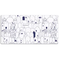 Podkładki na biurko - Mata z nadrukiem na biurko Rysunek miasto 120x60 cm, Dywanomat - miniaturka - grafika 1