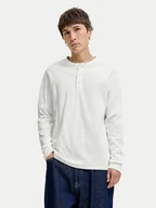 Koszulki męskie - Jack & Jones Longsleeve Blutyrell 12266583 Biały Regular Fit - miniaturka - grafika 1