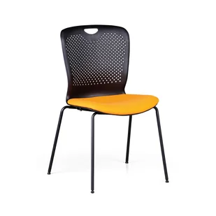 Fotel biurowy, krzesło biurowe B2B Partner Krzesło konferencyjne plastikowe OPEN, pomarańczowe, zestaw 4 szt. 432043 - Fotele i krzesła biurowe - miniaturka - grafika 1
