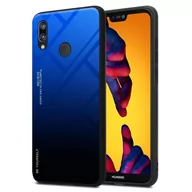 Etui i futerały do telefonów - Pokrowiec Do Huawei P20 LITE 2018 / NOVA 3E Etui w NIEBIESKO - CZARNY TPU Obudowa Case Cover Plecki Ochronny Cadorabo - miniaturka - grafika 1