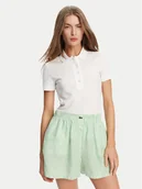 Koszulki i topy damskie - Lacoste Polo PF5462 Biały Slim Fit - miniaturka - grafika 1