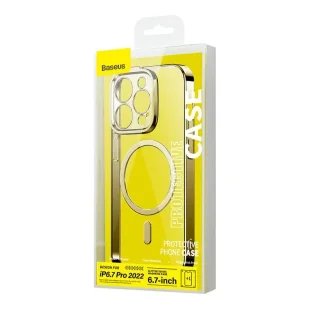 Zestaw Etui Baseus Glitter Magnetic do iPhone 14 Pro Max (złote) + szkło hartowane + zestaw czyszczący - Etui i futerały do telefonów - miniaturka - grafika 5