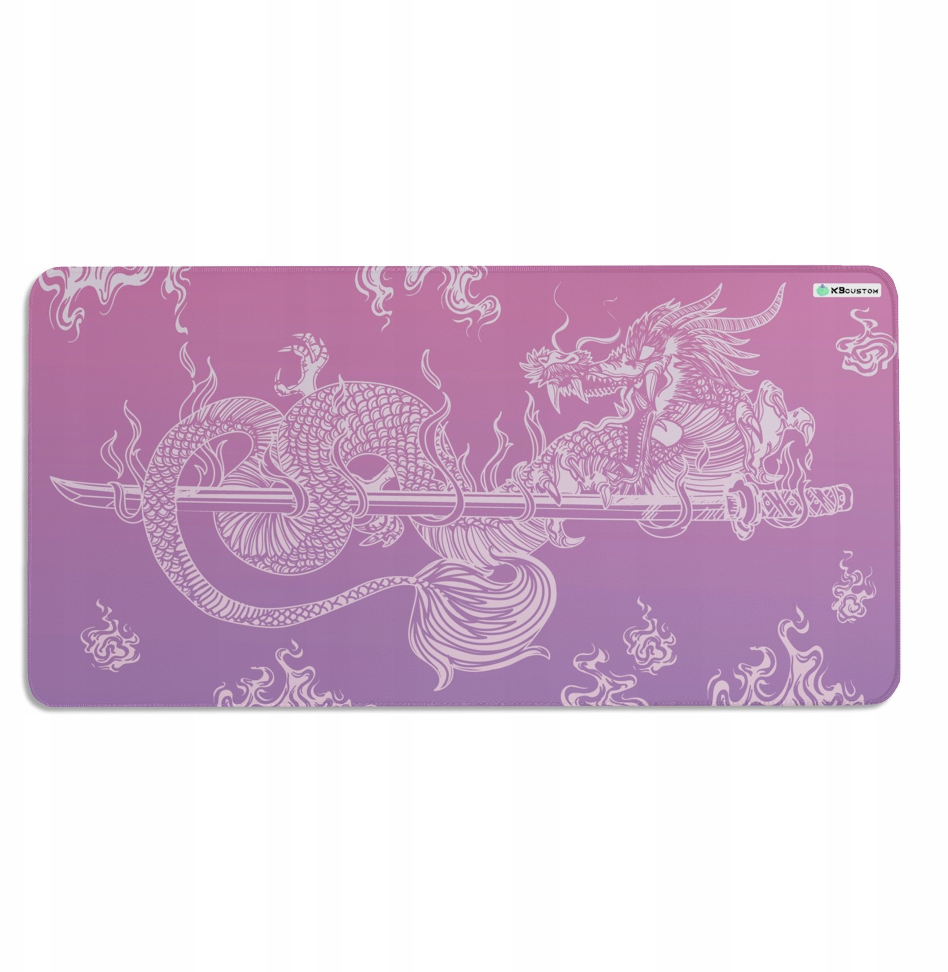 Podkładka KBcustom DUŻA PODKŁADKA MATA POD MYSZKĘ MYSZ 120x60cm XXXL KBcustom Biurko Dragon 13