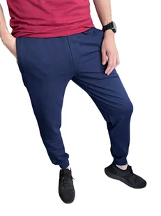 Spodnie męskie dresowe granatowe moraj 3XL - Dresy męskie - miniaturka - grafika 1