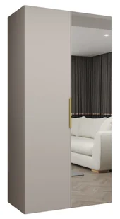 Szafa uchylna otwierana MARBELLA 2 100 wys. 202 cm Kaszmir + u. Złoty - Szafy - miniaturka - grafika 1