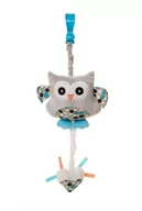 Maskotki i pluszaki - 4baby Zabawka Pozytywka Grająca Przytulanka Sówka Niebieska - miniaturka - grafika 1