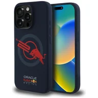 Etui i futerały do telefonów - Etui Red Bull HC Silicone ORBR20 Logo Red Lining do iPhone 15 Pro MagSafe granatowy - miniaturka - grafika 1