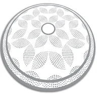 Dywany - Modny winylowy dywan okrągły kropkowe kwiaty fi60 cm - miniaturka - grafika 1