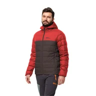 Kurtki męskie - Męska kurtka puchowa Jack Wolfskin ATHER DOWN HOODY M red earth - M - miniaturka - grafika 1