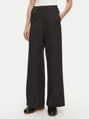 Spodnie damskie - Patrizia Pepe Spodnie materiałowe 8P0696 A375 K103 Czarny Regular Fit - miniaturka - grafika 1