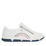 Sneakersy damskie - Sneakersy Rieker 42424-80 Biały - miniaturka - grafika 1