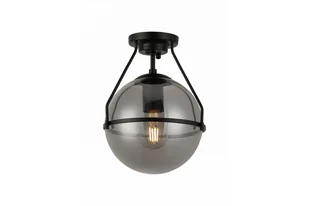 Lampa sufitowa DROP E27 - czarny/dymiony - Oprawy, klosze i abażury - miniaturka - grafika 1