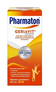 SANOFI AVENTIS SP. Z O.O. SANOFI AVENTIS SP Z O.O Pharmaton Geriavit 100 tabletek - Układ nerwowy - miniaturka - grafika 1