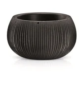Donice - Prosperplast Doniczka Z Wkładem Beton Bowl 37 cm Czarna PPDKB370-B411 - miniaturka - grafika 1