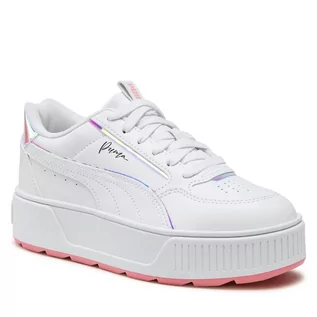 Buty dla dziewczynek - Sneakersy Puma Karmen Rebelle Crystal Wings Jr 392632 01 Puma White-Puma White-Peach Smoothie - grafika 1