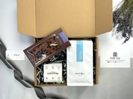 Zestawy upominkowe - Słodka Kawa - BOX prezentowy z kawą, czekoladą i ciasteczkami /Gift Up/ - miniaturka - grafika 1