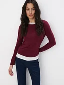 Bluzki damskie - Mohito - Bluzka basic - kasztanowy - miniaturka - grafika 1