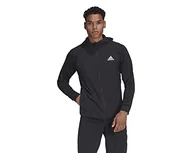 Bluzy męskie - adidas Męska bluza M Train Fz, czarny, S - miniaturka - grafika 1