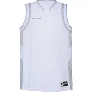 Koszulki i topy damskie - Spalding All Star Tank Top biały srebrny F01, biały, srebrny, XXL - grafika 1