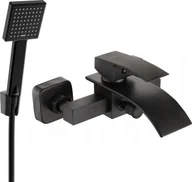 Baterie wannowe i prysznicowe - Mexen Bateria wannowa   Aries R45 bateria wannowa z zestawem prysznicowym, czarna - 74483R45-70 - miniaturka - grafika 1