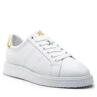 Sneakersy damskie - Sneakersy LAUREN RALPH LAUREN - Angeline  802875886002  White/Gold - miniaturka - grafika 1