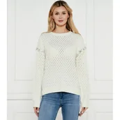 Swetry damskie - GUESS Sweter ELLISS | Relaxed fit | z dodatkiem wełny - miniaturka - grafika 1