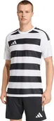 Koszulki męskie - Koszulka męska adidas Hooped 26 Jersey biało-czarna KS6949 S - miniaturka - grafika 1