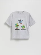 Koszulki dla chłopców - Reserved - T-shirt Brawl Stars - jasnoszary - miniaturka - grafika 1