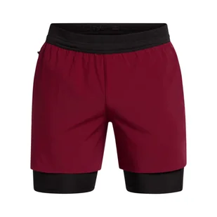 Męskie spodenki treningowe Under Armour UA Vanish Elite 2in1 Short - czerwone - UNDER ARMOUR - Spodnie sportowe męskie - miniaturka - grafika 1