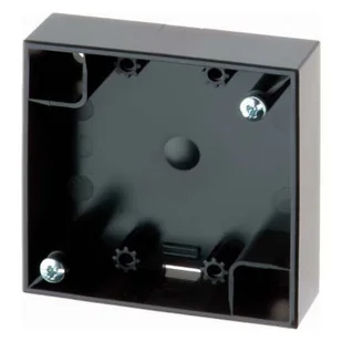 Hager Polo Integro Flow Puszka natynkowa pojedyncza płaska antracyt połysk 911522525 911522525 - Gniazdka elektryczne - miniaturka - grafika 1