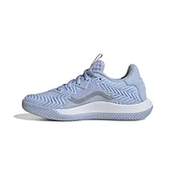 Trampki damskie - adidas SoleMatch Control W Clay, Trampki damskie, Blue Dawn/Matte Silver/Ftwr White, 37 1/3 EU, Blue Dawn Matte Silver Ftwr White, 37.5 EU - miniaturka - grafika 1