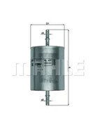 Filtry paliwa - Filtr paliwa Mahle KL 409 - miniaturka - grafika 1