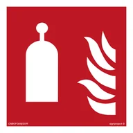 Systemy ekspozycyjne i znaki informacyjne - BF014 STACJA ZDALNEGO UWALNIANIA, FN - FOLIA SAMOPRZYLEPNA; (350X350MM) - miniaturka - grafika 1