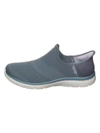 Kapcie damskie - Skechers Slippersy "Virtue" w kolorze szarym - miniaturka - grafika 1