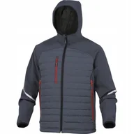 Odzież robocza - Delta Plus Bluza z kapturem pikowana z tkaniny Softshell i poliestru kolor szary rozmiar M CORP MOTIOGRTM MOTIOGRTM - miniaturka - grafika 1