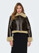 Kurtki damskie - ONLY Kurtka przejściowa w kolorze brązowym - miniaturka - grafika 1