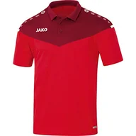 Koszulki i topy damskie - Jako Damska koszulka polo Champ 2.0 czerwony czerwony/czerwone wino 38 - miniaturka - grafika 1