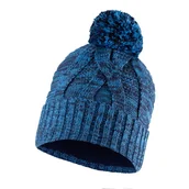 Czapki dla dzieci - Czapka zimowa dziecięca z pomponem Buff Lifestyle Kids Knitted & Fleece Hat Blein Azure - miniaturka - grafika 1