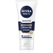 Kosmetyki do pielęgnacji twarzy męskie - Nivea Men Sensitive Cream Gel Żel do twarzy dla mężczyzn 50 ml - miniaturka - grafika 1