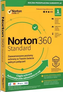 NORTON 360 STANDARD 21441604 10GB PL 1U /1 PC 3 Lata ESD SKLEP KOZIENICE RADOM - Programy antywirusowe NORTON 360 STANDARD 21441604 10GB PL 1U /1 PC 3 Lata ESD SKLEP KOZIENICE RADOM - Programy antywirusowe - miniaturka - grafika 1