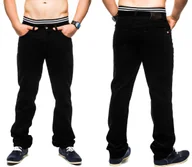 Spodnie męskie - SPODNIE SZTRUKSOWE STANLEY JEANS CZARNE 94CM L32 - miniaturka - grafika 1