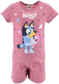 Piżamy dla dziewczynek - Piżama dla dziewczynki, Bluey, krótki rękaw, bawełna, rozmiar 110 cm - Sun City - miniaturka - grafika 1