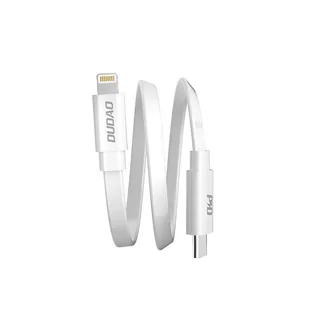 Dudao krótki kabel USB Typ C - Lightning 65 W 28 cm Power Delivery biały (L6XE white) - Kable USB - miniaturka - grafika 4