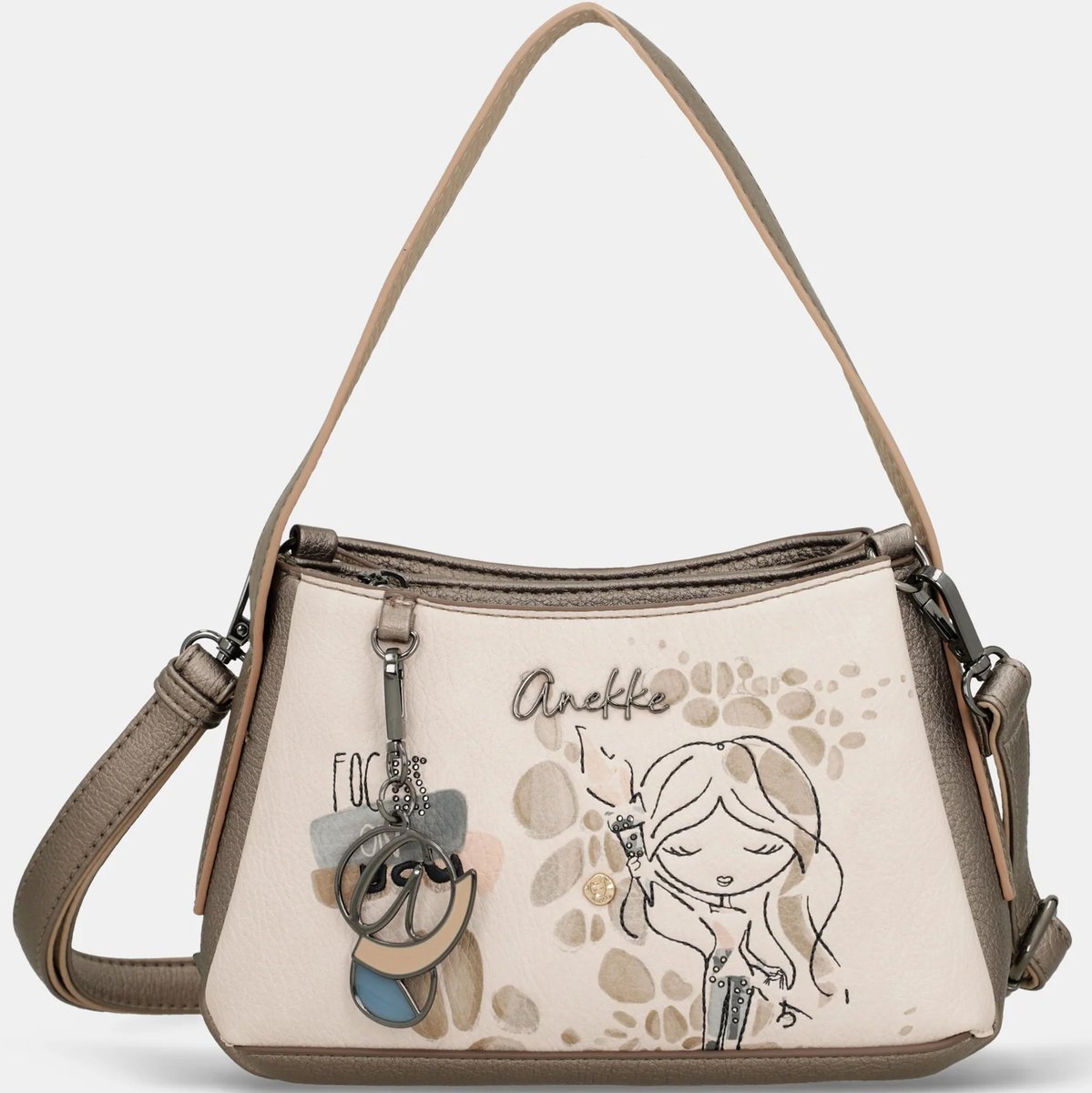 Torebka Damska ANEKKE Średnia do ręki Crossbody Olympia GAIA 42743-446 Kolorowy