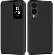 Etui i futerały do telefonów - Tech-Protect Etui z klapką Smart Wallet do Galaxy S25 Edge, czarne - miniaturka - grafika 1