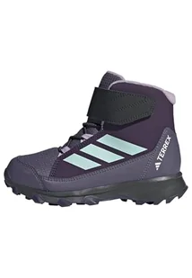 adidas Uniseks - dzieci Terrex Snow CF CLIMAWARM Winter Shoes Kids, Aurora Plum/Semi Flash Aqua/Powder Plum, 36 2/3 EU - Buty dla dziewczynek - miniaturka - grafika 1